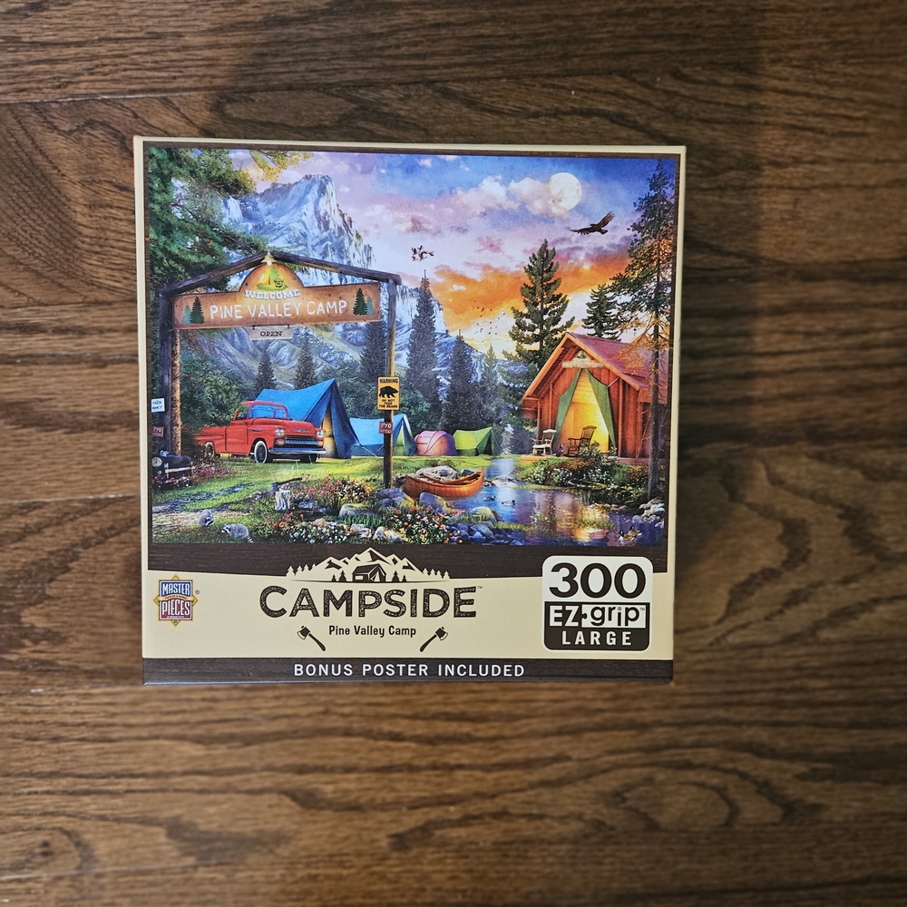 Pine Valley Camp 300-Piece Puzzle - Colorful Scenic Camp (Multicolor)